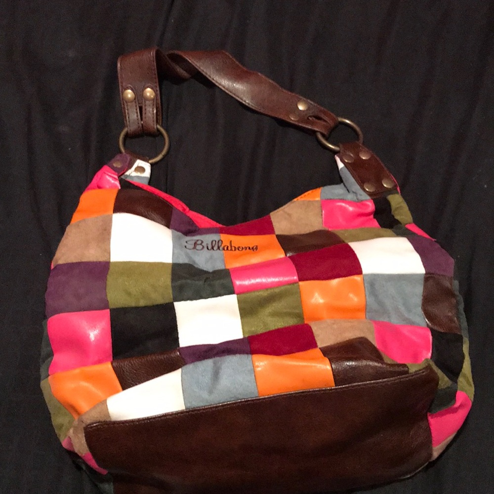 Billabong Patchwork Bag w/ Matching Wallet